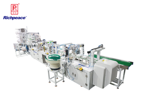 富怡全自動(dòng)罩杯口罩生產(chǎn)線 （外鼻夾、呼吸閥、上帶卡、加海綿圈）