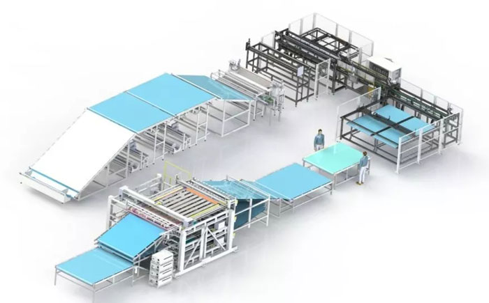重磅 | 富怡美式胖被生產(chǎn)線，上海家紡展先睹為快