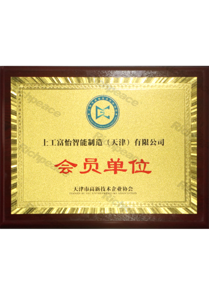 高新技術(shù)企業(yè)協(xié)會(huì)會(huì)員單位牌匾