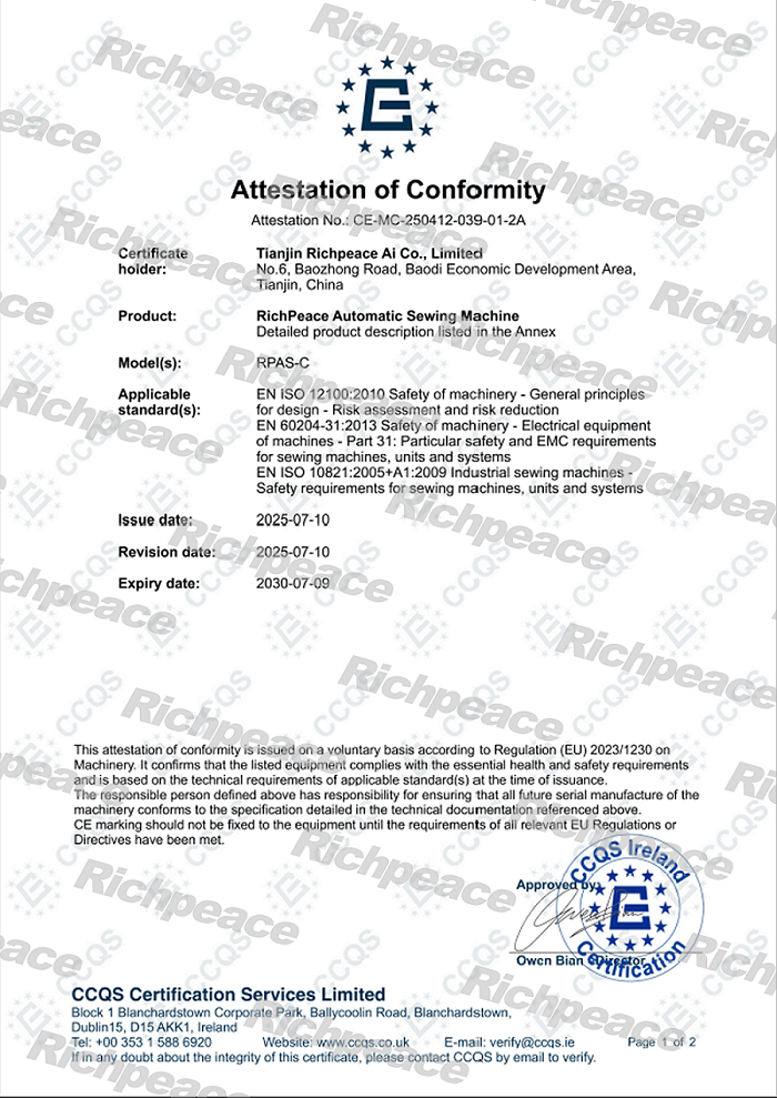 RPAS-C縫紉機(jī)CE-MC-250412-039-01-2A-1